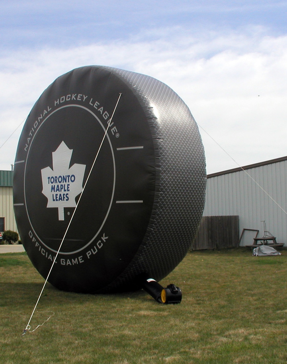 Sports Themed inflatable puck